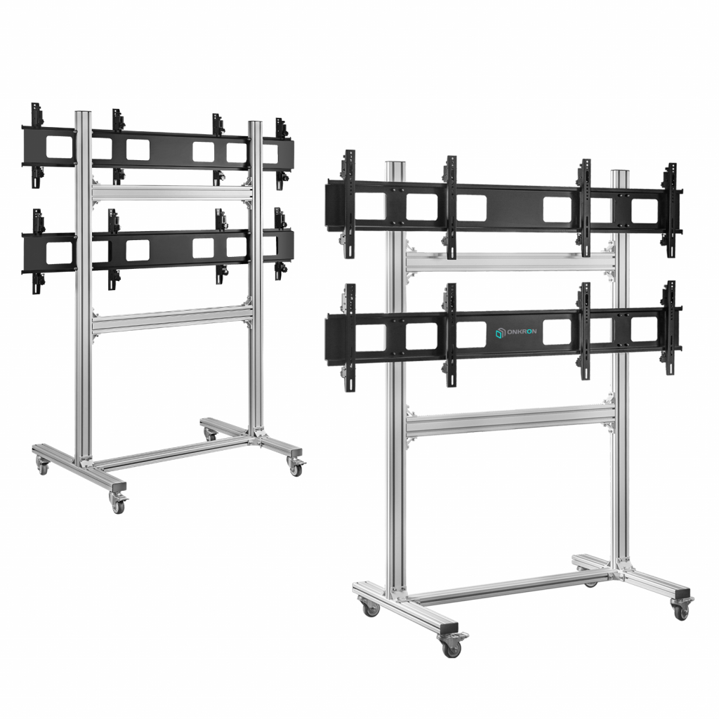 Мобильная стойка ONKRON FSPRO2L-22 на 4xLCD до 55"