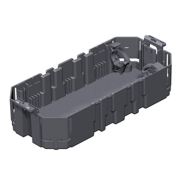 Монтажная коробка ut3 для установки в лючок с накладкой для 3xmodul45  (полиамид,черный). Тип: UT3 4