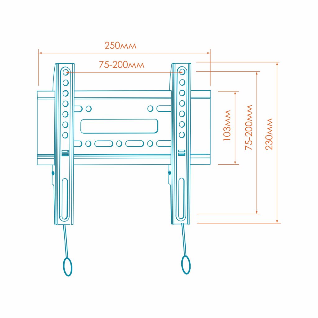 Кронштейн фиксированный Onkron FM1, до 30кг