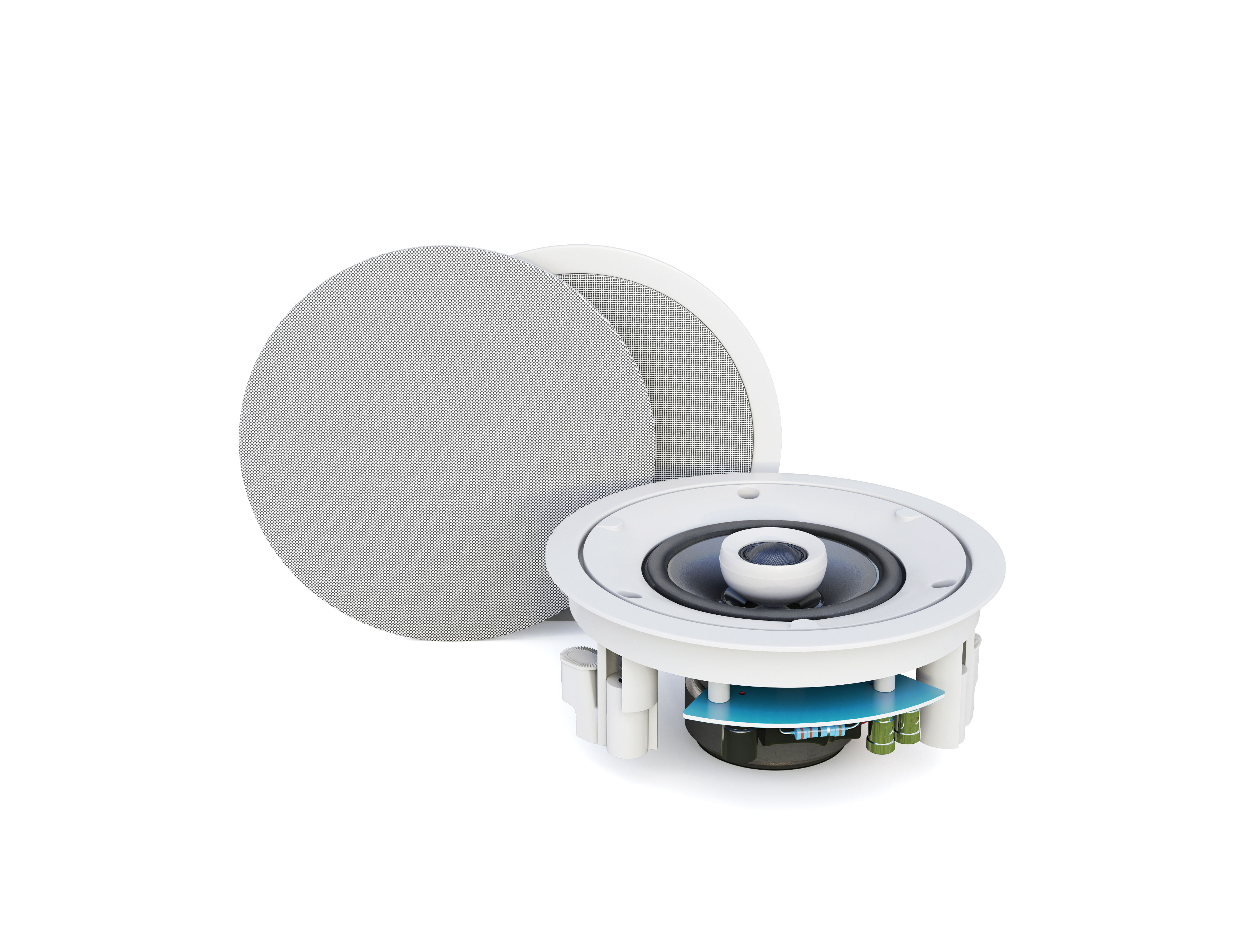 Потолочная двухполосная АС, 4”/0,75”, 15W(RMS) – 8ohm, круглая, белая CVGAUDIO CX408 