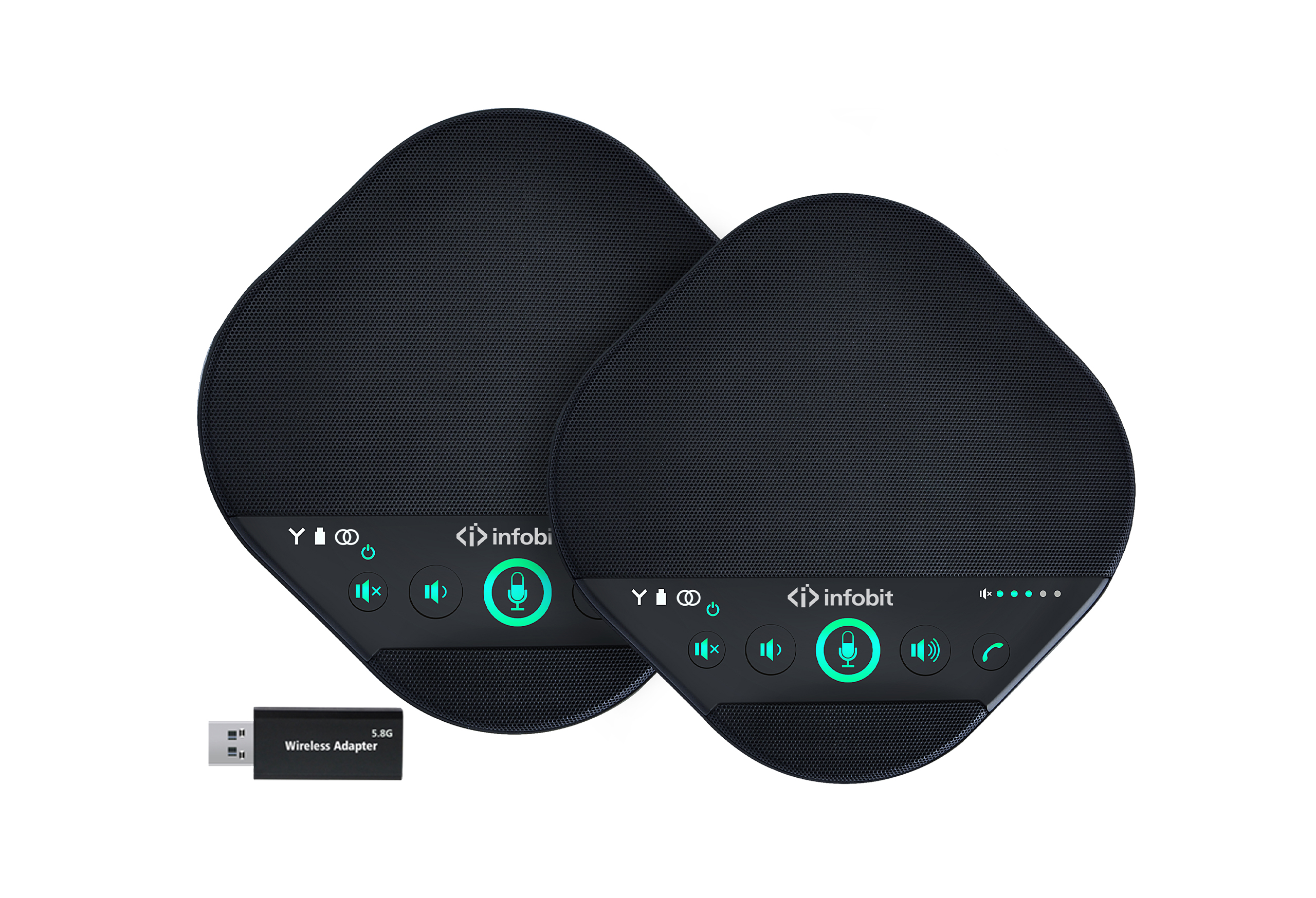 Infobit, iSpeaker M600, Комплект беспроводных всенаправленных спикерфонов 5,8 G