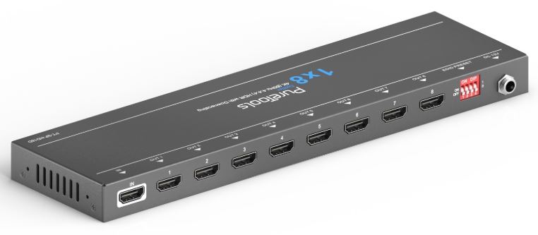 Распределитель (сплиттер) PureLink PT-SP-HD18D, 1:8 HDMI, Down-scaling  4K на FHD