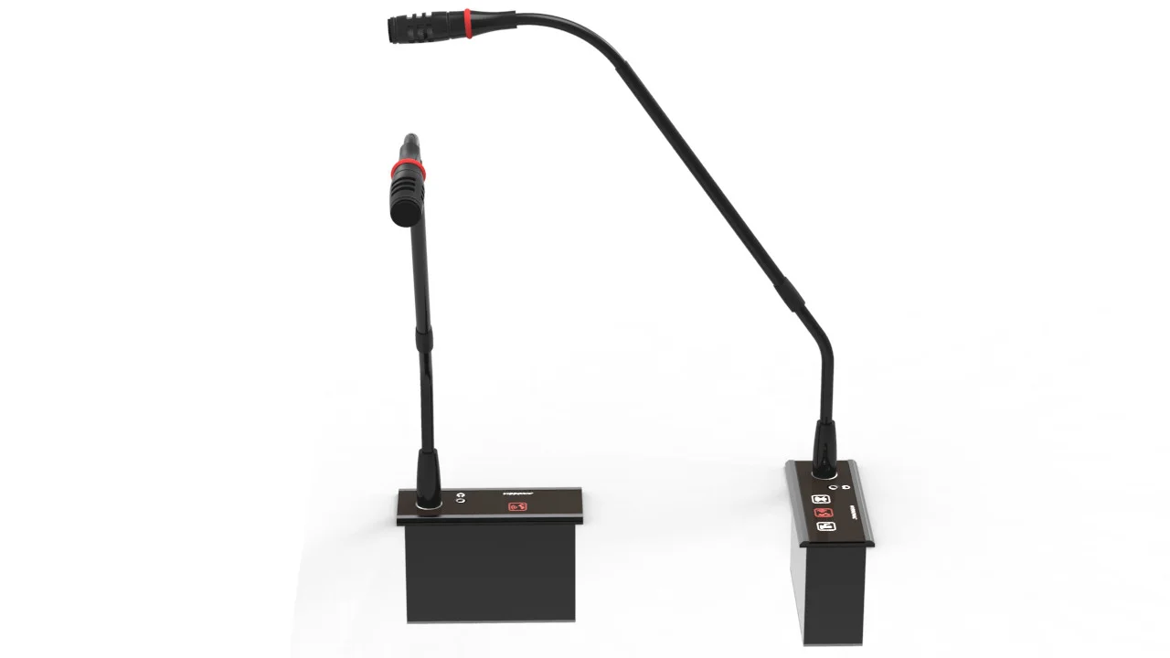 Пульт председателя с голосованием и выбором каналов врезной Vissonic VIS-FFC-F2