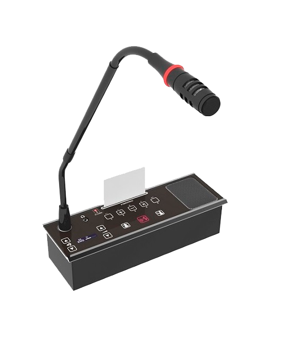 Пульт председателя с голосованием и выбором каналов врезной Vissonic VIS-FFC-F1