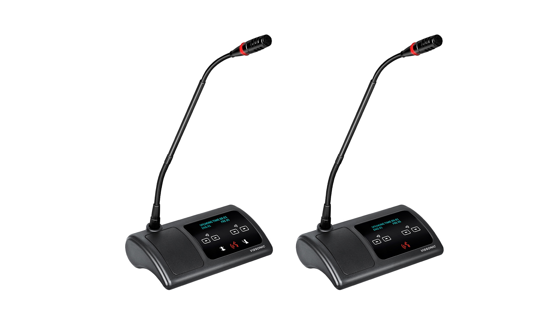 Пульт председателя с сдвоенным селектором канала Vissonic VIS-DSC-T