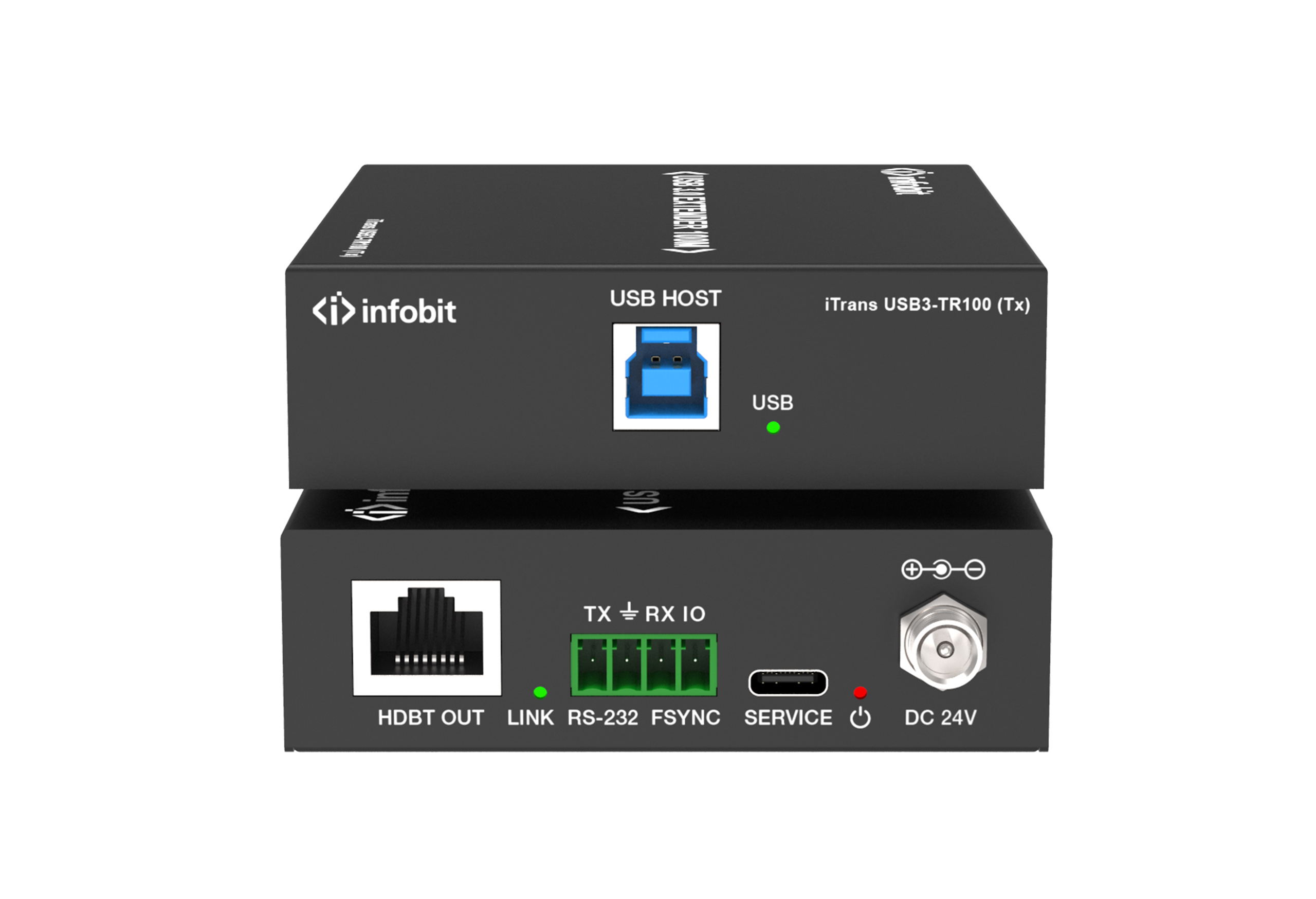 Удлинитель сигнала Infobit iTrans USB3-TR100 USB 3.0 over HDBaseT 3.0