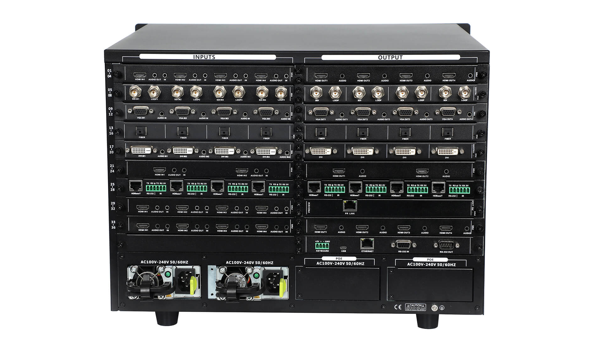 Модульный контроллер видеостен 36х36 VISSONIC VW-VM3636