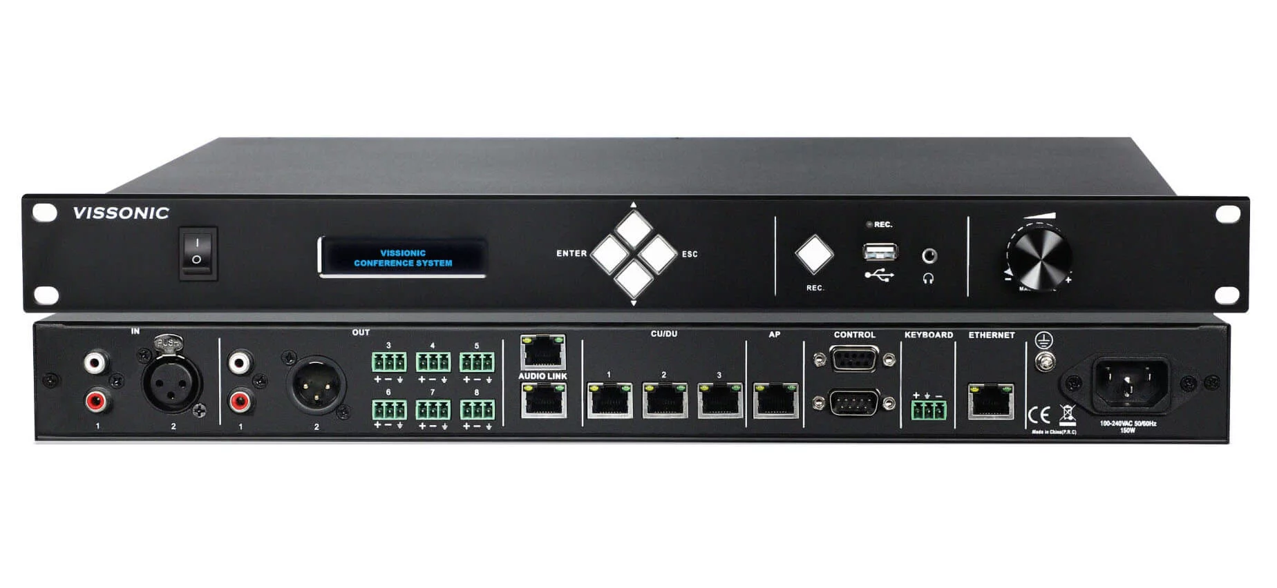 Центральный блок конференц-системы Vissonic VIS-DCP2000-R