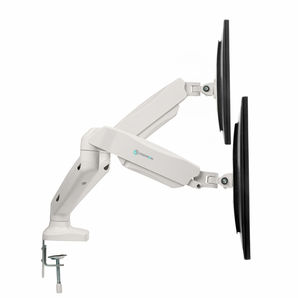 Кронштейн с газлифтом для 2-х мониторов ONKRON G160 белый