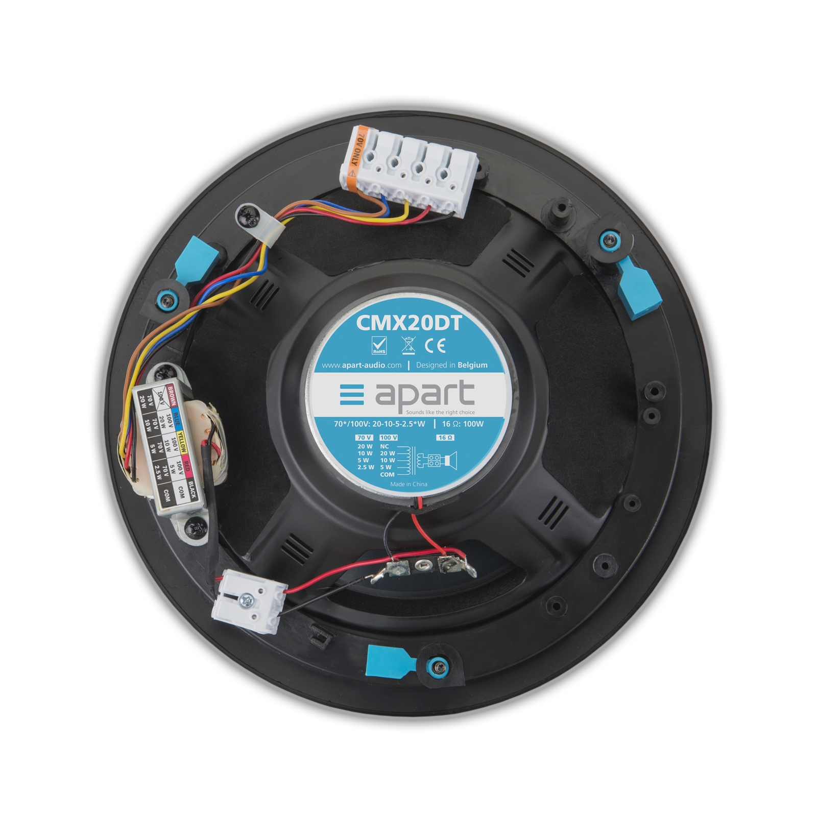 Потолочный громкоговоритель Biamp CMX20DT white, 20Вт(100V), 8"+1"